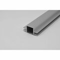 Eztube 2-Way Extended Captive Fin Extrusion for 1/4in Panel Panel  White, 94in L x 1in W x 1in H 100-270S WH 8